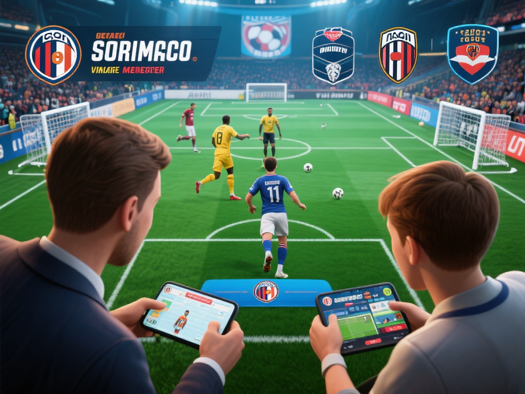 以平台上的一款热门足球模拟游戏为例，用户可以扮演球